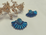 Charger l&#39;image dans la galerie, Boucles d&#39;oreilles BLUE IRIS
